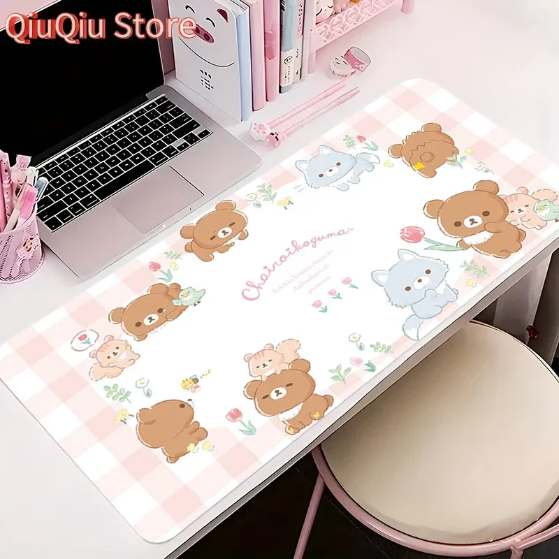 

Gaming HD Mousepad Gaming Accessories Computer Cabinet Extended Mat Mouse Pad Anime Keyboard Pad Office PC R-rilakkuma Desk Mat