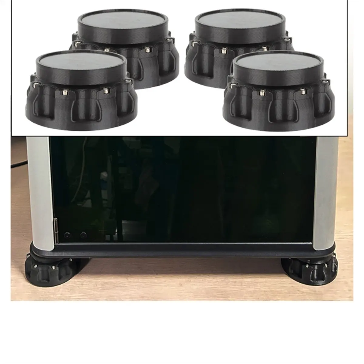 Exquisite- 4pcs Universal 3D Printer Shock Absorbing Non-Slip Pads Upgraded Wear-Resistant Enhance Shock Absorption