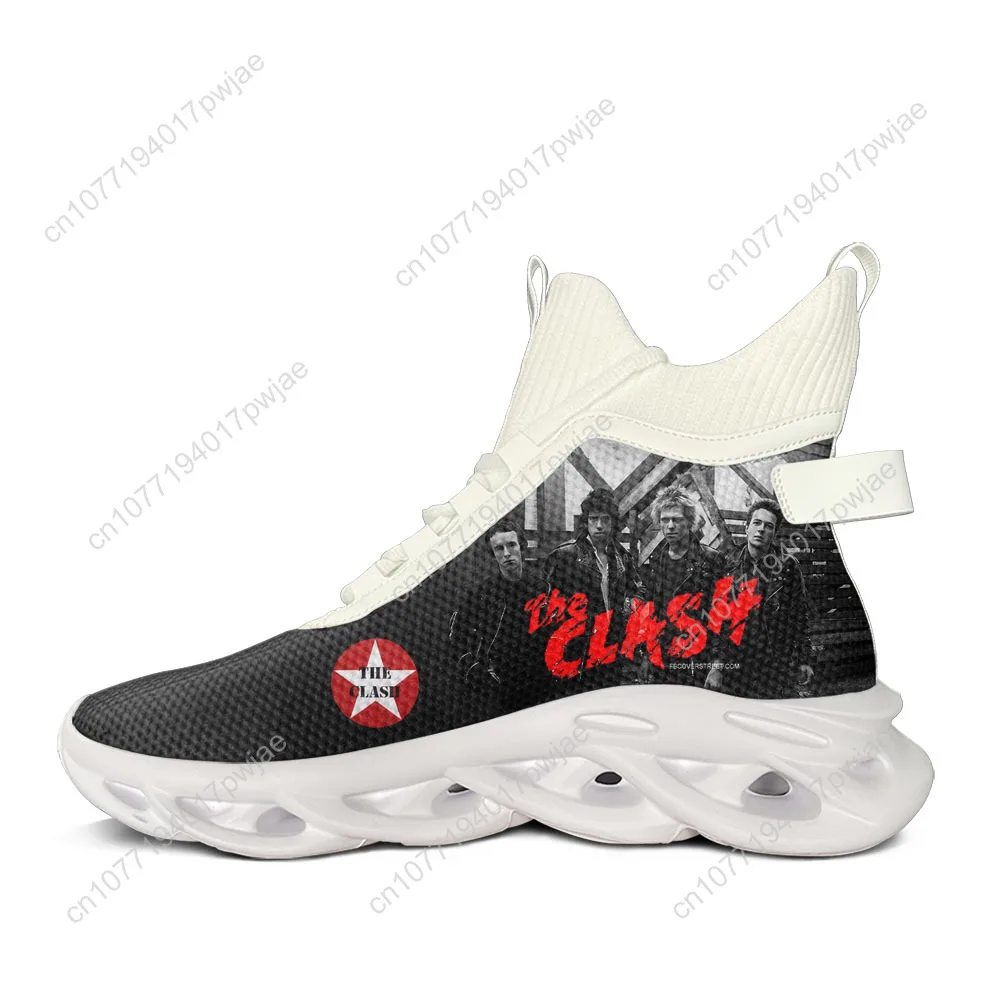 أحذية رياضية مسطحة عالية الجودة من The Clash Rock Band للرجال والنساء للمشي لمسافات طويلة والسفر وتسلق الجبال خفيفة الوزن #4