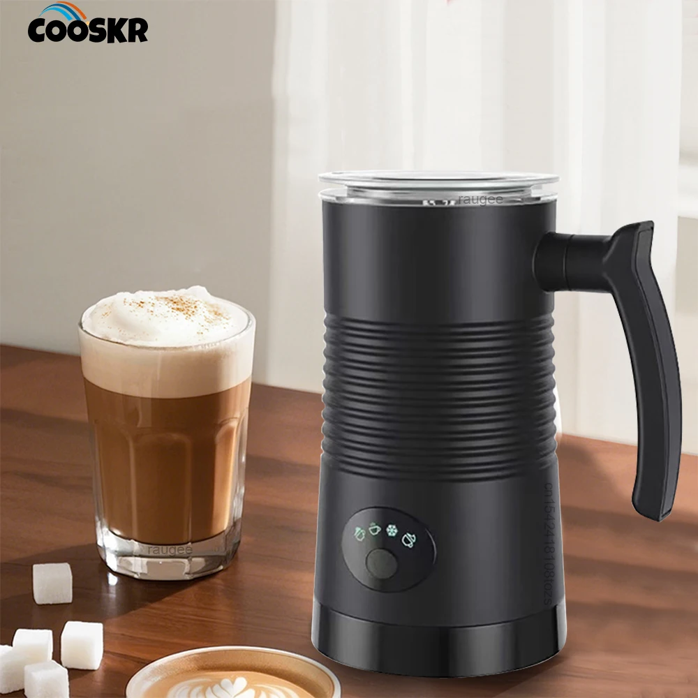 

Электрический вспениватель молока, автоматический роторный вспениватель для кофе, капучино, латте 4 в 1, электрический пенообразователь для горячей и холодной воды, вспениватель молока