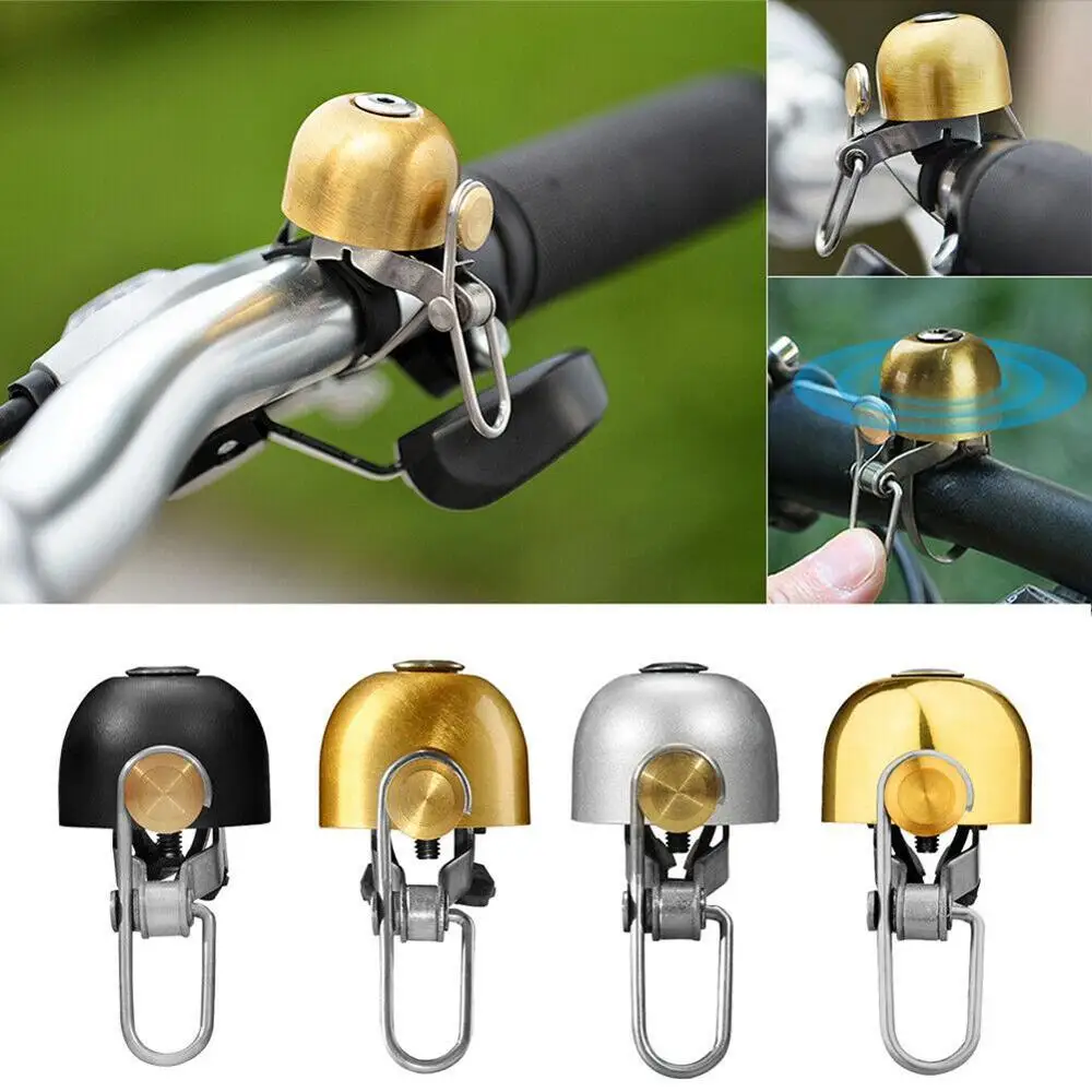 2024New Arrival Mini Bikes Bells Retro Copper Bicycle Cycling Bell Handlebar Rings Alarm Horn Bike Accessory Bicicletas Campanas