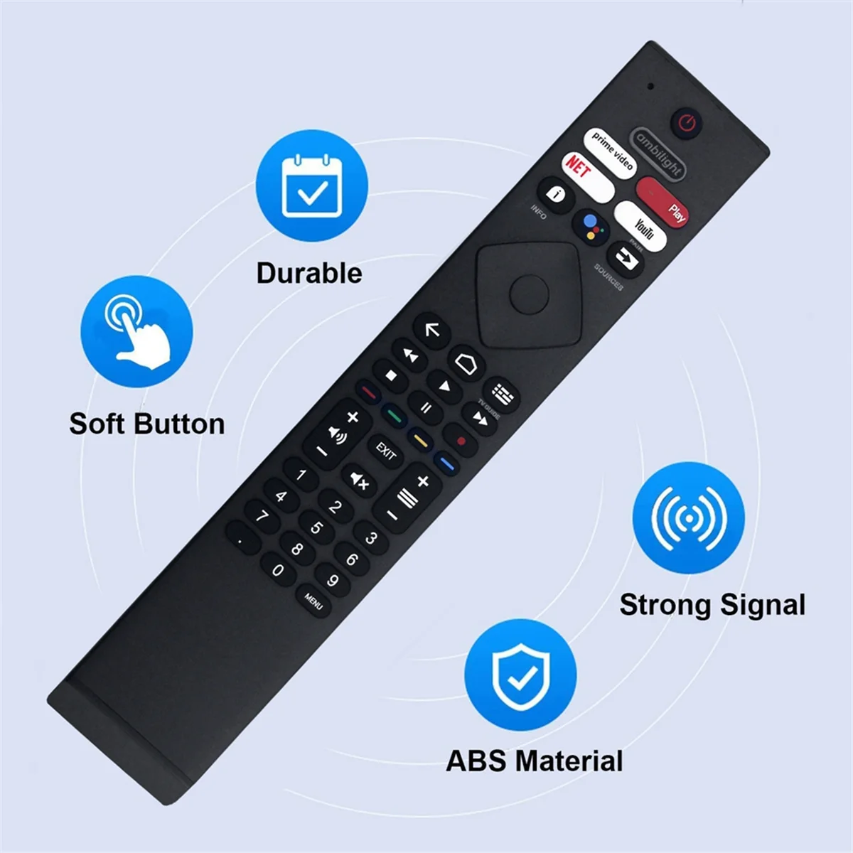 POSV-RC 4284505 /01RP جهاز تحكم عن بعد صوتي لتلفزيون Philips Ultra 4K HD LED الذكي لـ 43PUS8506/12 50PUS8506/12 55OLED706/12 65OLED707/12