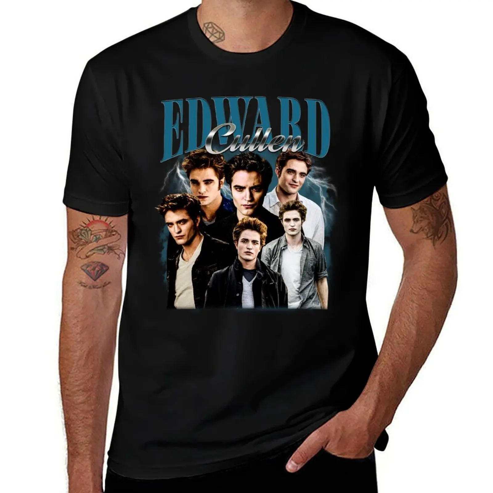 Vintage Edward Cullen Retro 90 Homage Twilight T-Shirt UV Sun Protection Tee Shirt T-Shirt