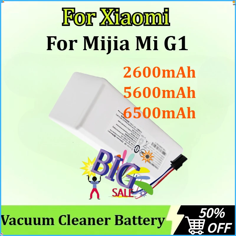 

Battery P1904-4S2P-MM for Xiaomi Mijia Mi Vacuum Cleaner Sweeping Mopping Robot Replacement Battery G1 14.4V 2600-6500mAh