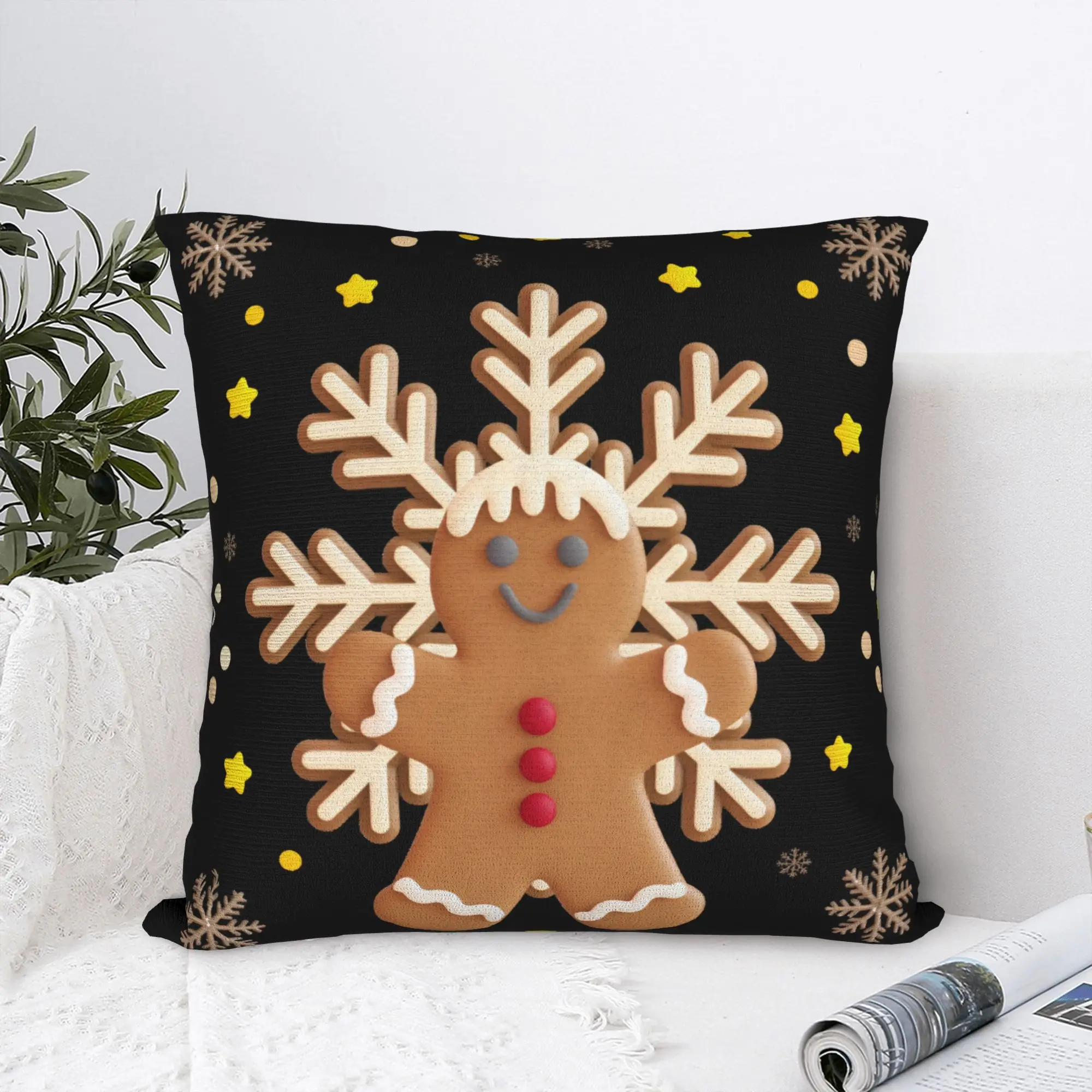 Home Decorations Christmas xmas Santa Claus Pillowcase Accessories  Pillow Covers Zippered Multi-Size