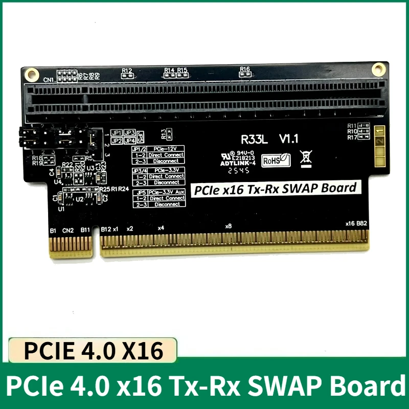

ADT R33L PCIe 4.0 x16 Tx-Rx SWAP Board PCI Express4.0 16x Signal Transfer Expansion Card TX RX Gen4 for NVIDIA JETSON AGX XAVIER