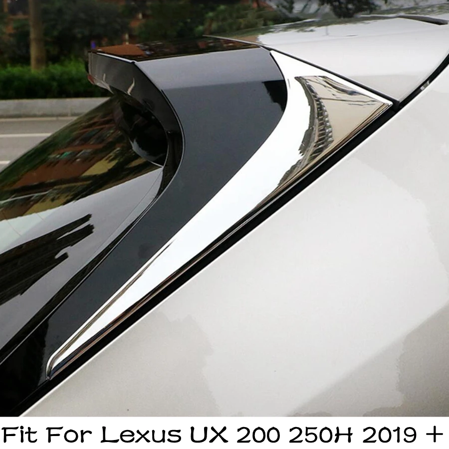 

Chrome Tailgate Side Door Window Stripes Sequins Rear Wing Decorate Cover Trim Accessories Fit For Lexus UX 200 250H 2019 - 2024