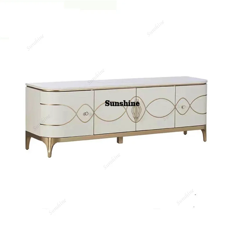 Mid Century With Mount Tv Stand French Nordic  Trendy Tv Stand Modern Aesthetic Racks Para Tv Living Room FurnitureTJ