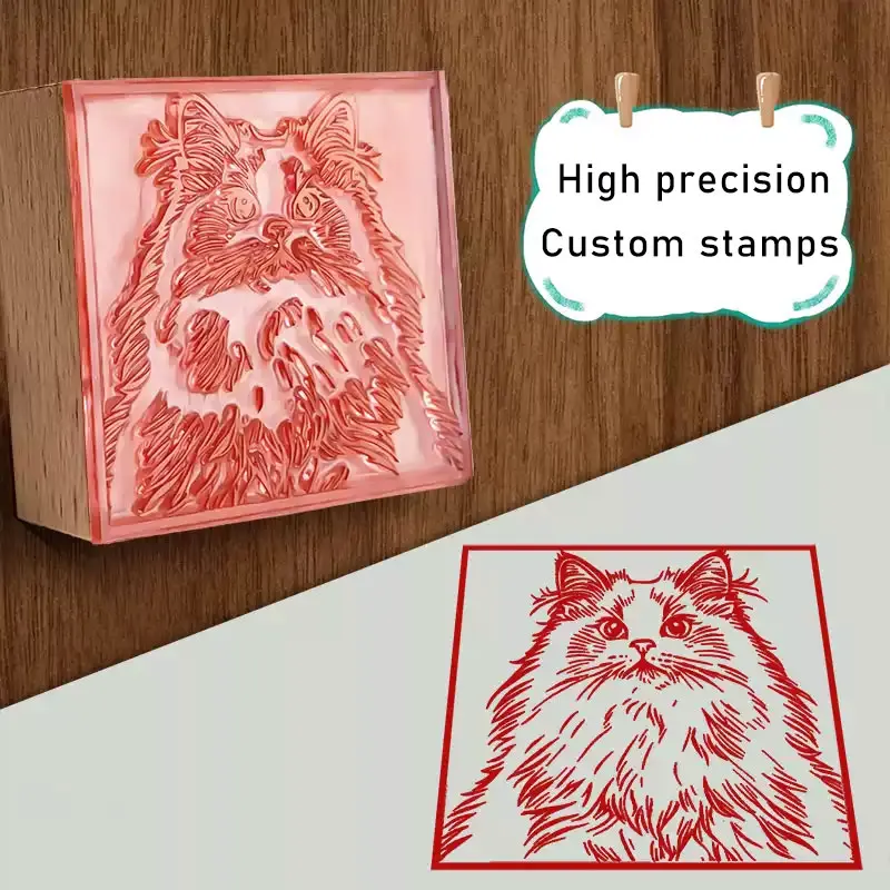 شركة الطوابع المطاطية المخصصة تخصيص ختم شعار شخصي الأعمال الصغيرة الزفاف اليدوية ختم خشبي العلامة التجارية ختم حزمة