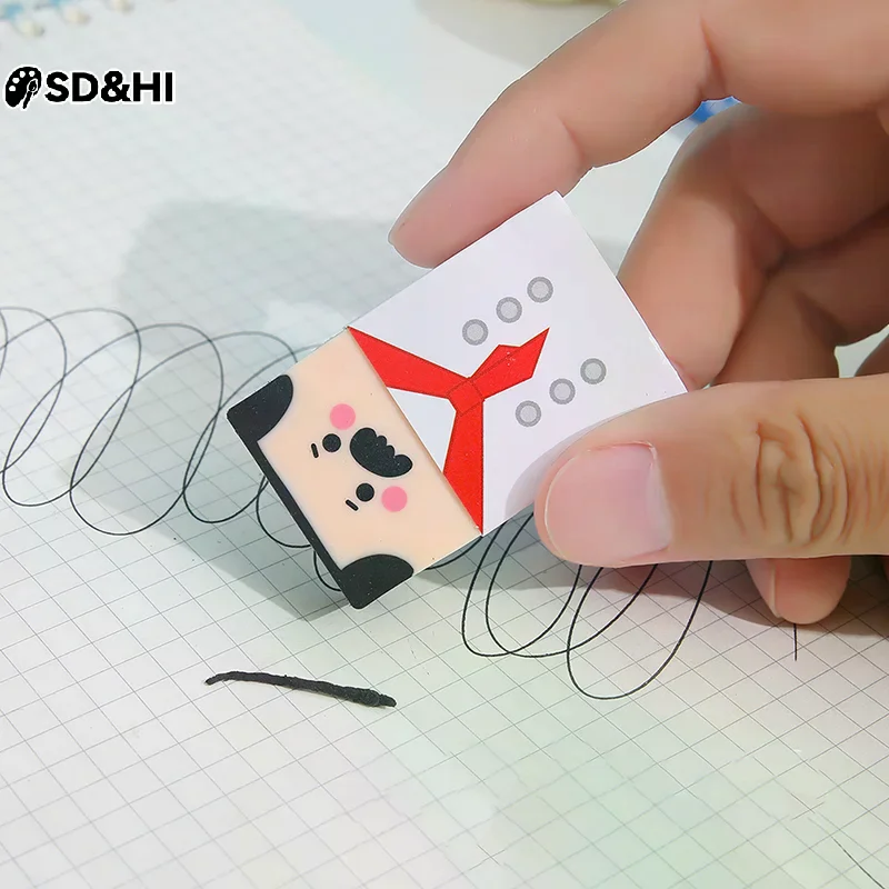 

1Pc Creative Baldness Old Man Eraser Pencil Eraser Student Stationery School Office Supplies for Kids and Students