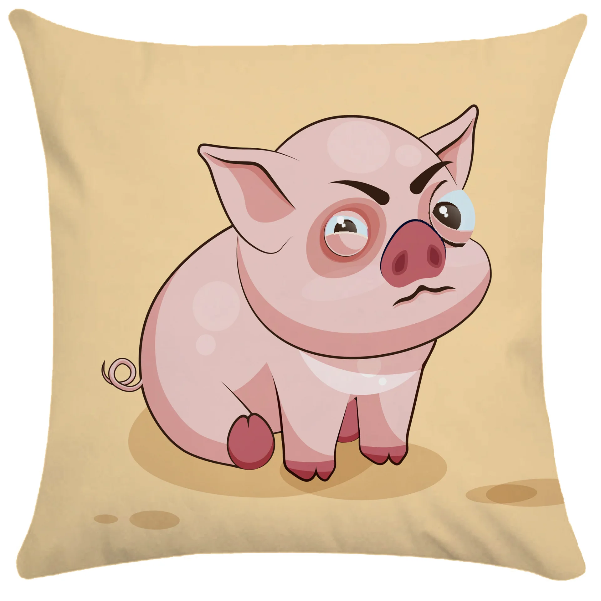 Cute Piggy Pillow Cover Funny Pig Pillowcases for Pillows Sofa Bed Living Room Pillow Case Interior for Home Decor Office Chairs