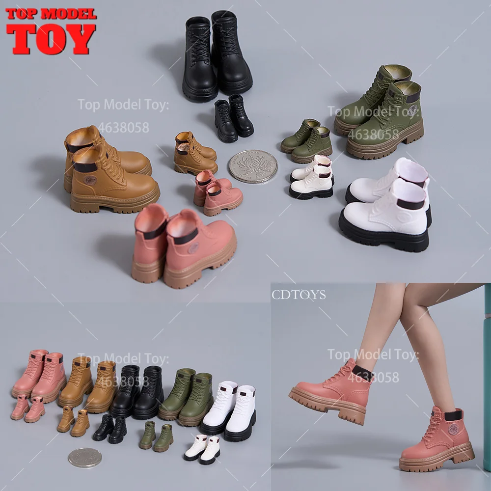 cdtoys cd078 cd079 1/6 1/12 Scale Thick Soled Outdoor Hiking Shoes Model for 12'' 6’‘ Female Soldier Action Figure Body Dolls