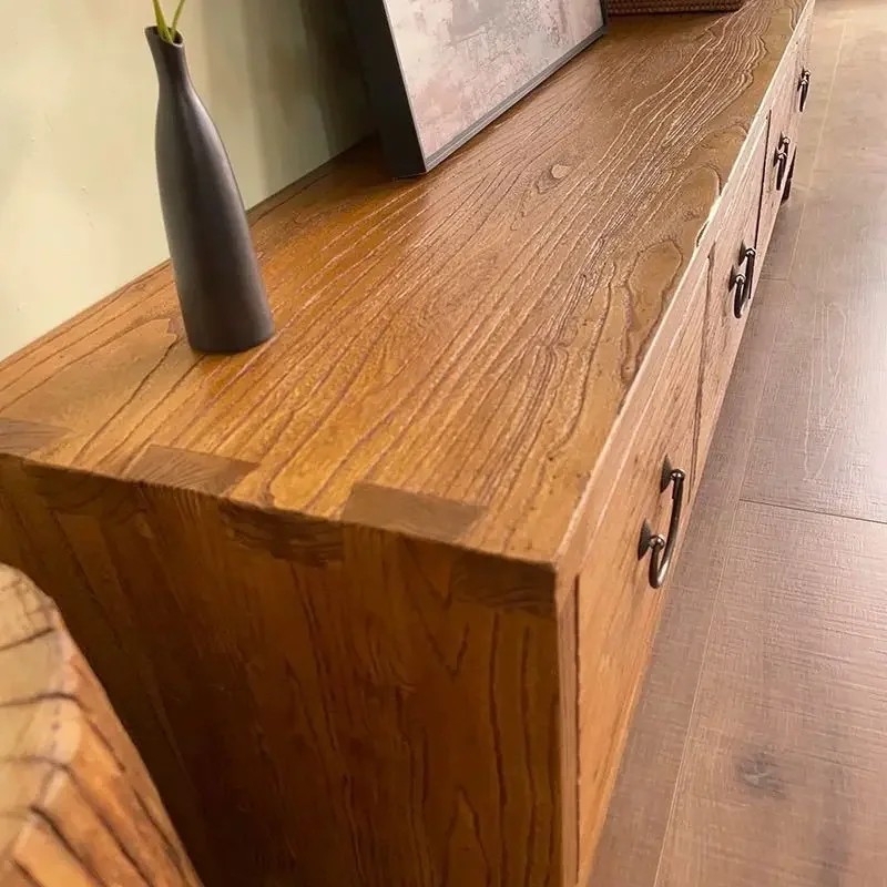 

b26 Elm TV Bucket Cabinet Dining Side Floor Cabinet Chinese Living Room Storage Locker Furniture