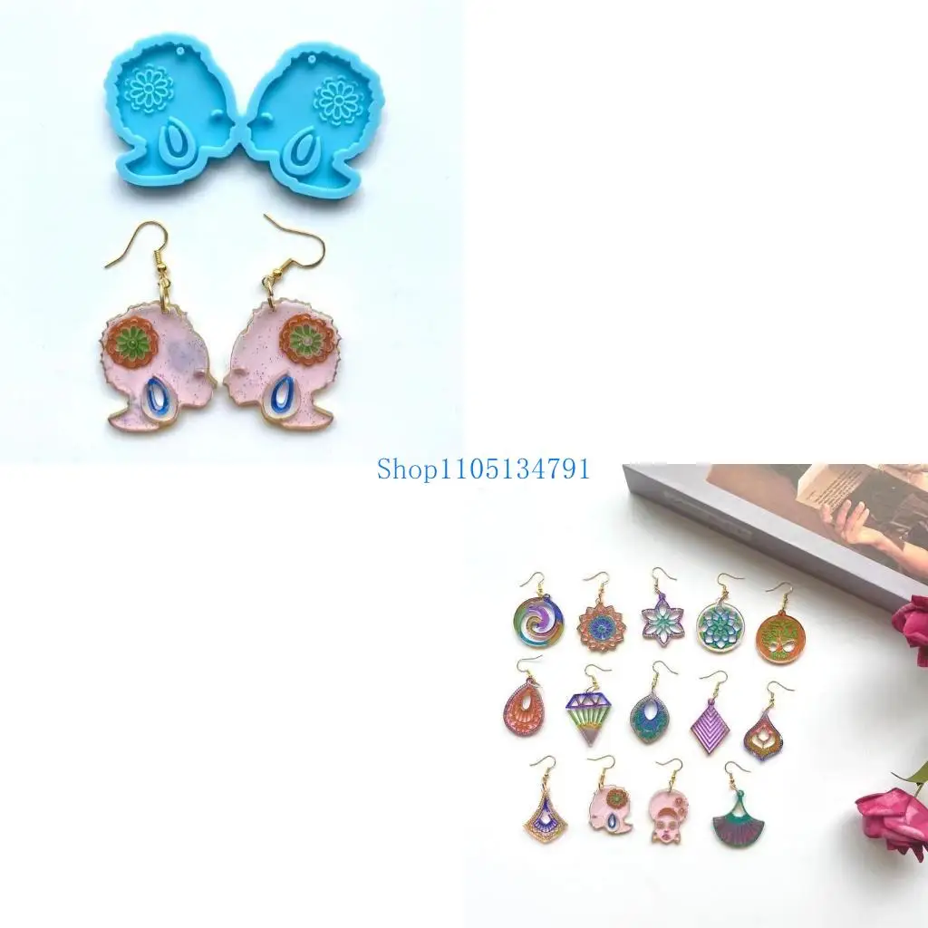 

98 -километровые серьги Силиконовая плесень красот