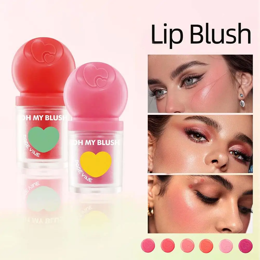 Vloeibare Blush Stick Mini Draagbare Gezichtsmake-up Blush Cosmetica Lichtgewicht en Pen Comfortabele langdurige Markeerstiftborstel N1N8