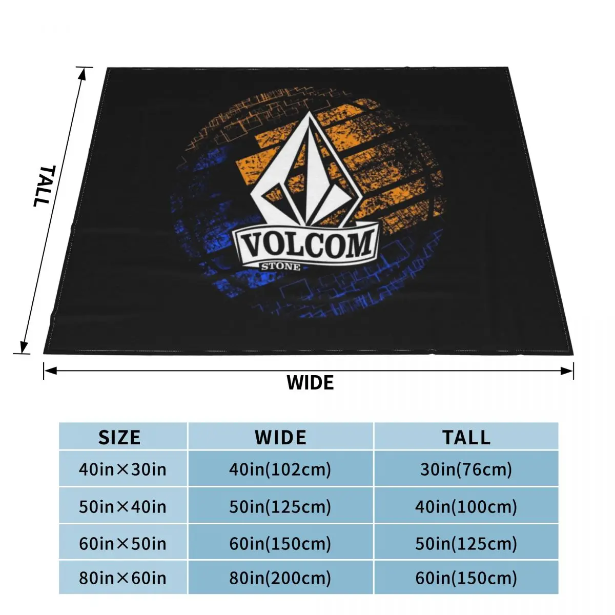 volcom-stone Throw Blanket For Decorative Sofa Decorative Sofas Plaid on the sofa Blankets