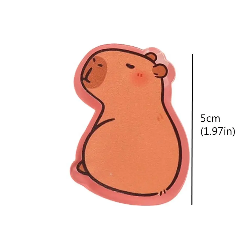 مجوهرات دبوس الصدر الاكريليك كابيبارا دبوس لطيف التلبيب كابيبارا بروش كابيبارا مضحك كابيبارا شارة ظهره ديكور #6