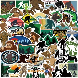 50Pcs Cool Wild Bigfoot Wild Man Sticker Forest Ape Man DIY Decoration Luggage Guitar Phone Bottle Clipbook Waterproof Decal