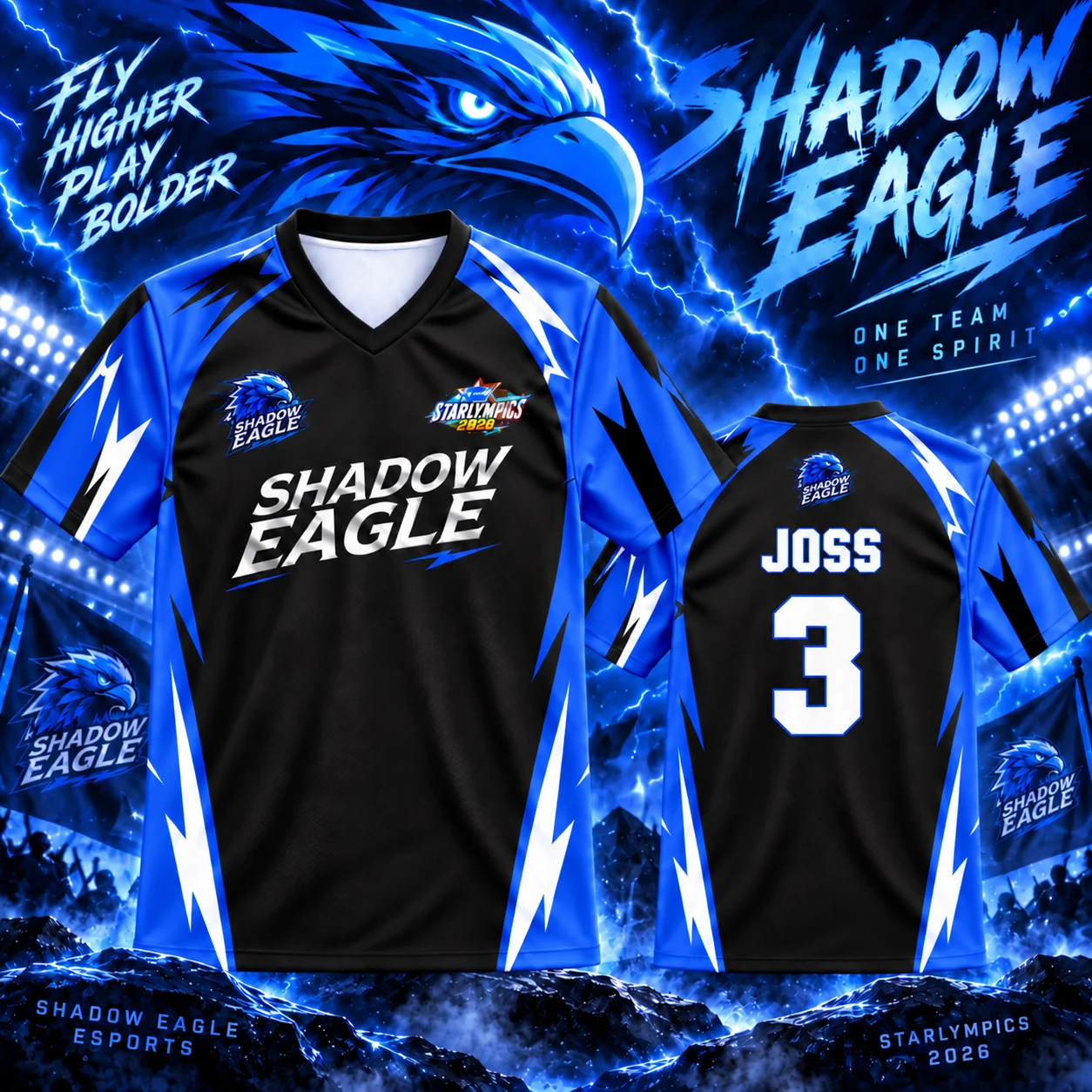 Custom GMMTV Starlympics 2026 Shadow Eagle BASKETBALL Jersey ASHI LIGHTY JUNO KEATON TASS FORCE BOOK JOSS GAWIN Tshirt
