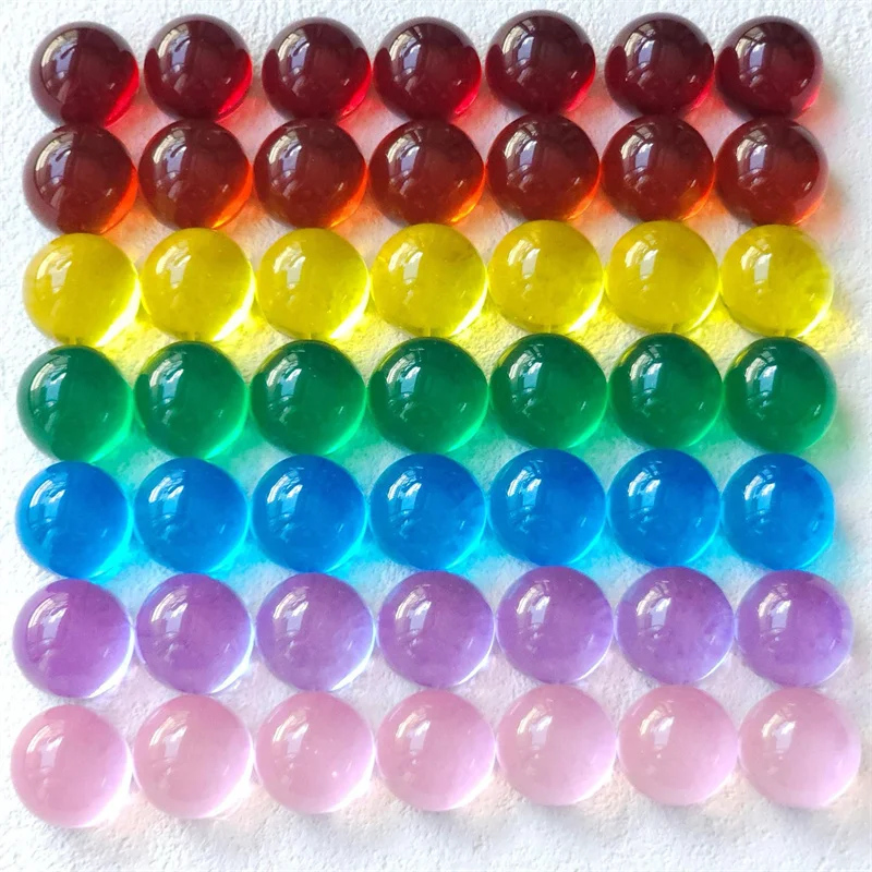 Free shipping 50pcs/lot 22mm color transparent geometry rounds shape resin cabochon beads diy jewelry garment hair accessory