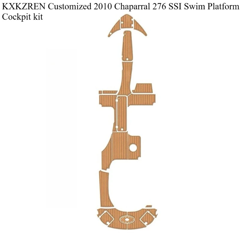 

KXKZREN Custom 2010, Chaparral 276 SSI, платформа для плавания, комплект кабины, коврик для палубы яхты, лодки, самоклеящийся коврик для пола из искусственного тикового дерева