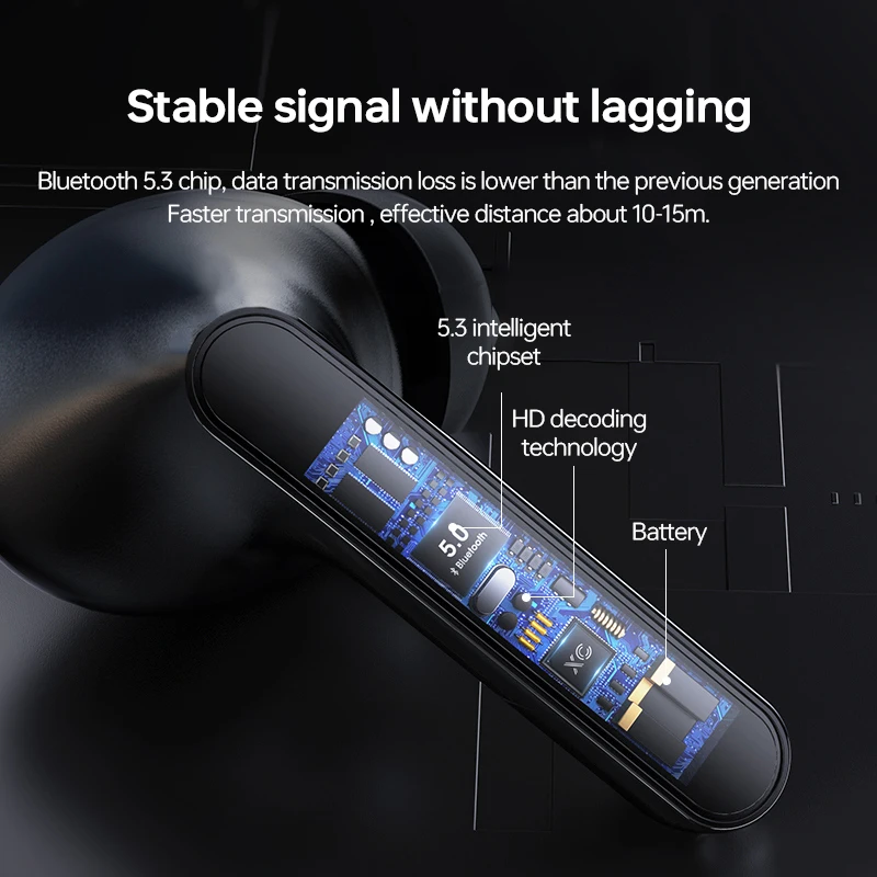 ZQB A3 TWS Bluetooth Earphones Stereo5.3 Headset noise cancelling microphone headset wireless Touch Sport Headset HiFI Stereo