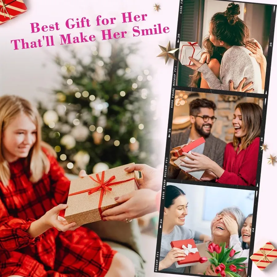 REECHO قبعة شعر مستعار مع 12 وصلات شعر متموجة للشاطئ قبعة محبوكة دافئة مع قطعة شعر صناعية للنساء قبعة بيج حواجب داكنة