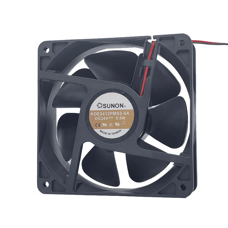 

NEW FOR KDE2412PMS2-6A 12038 12CM cooler 120*120*38mm cooling fan DC24V 5.5W 2wires