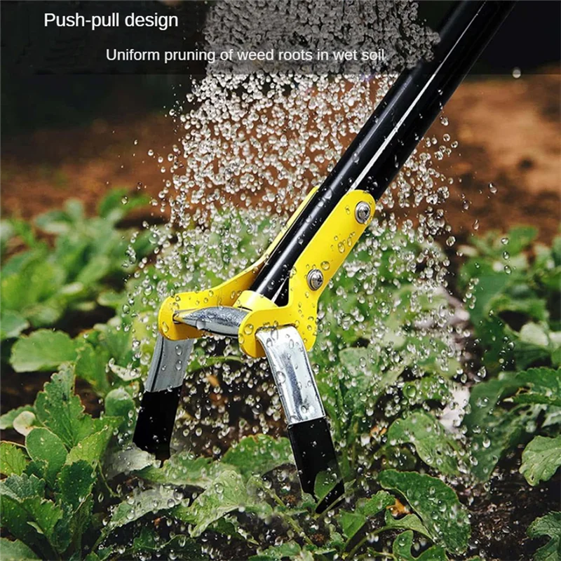 J1UL1N Action Hoe For Weeding Stirrup Hoe Tool For Garden Hula-Ho Scuffle Loop Hoe Garden Weeder Cultivator, Weeding Rake
