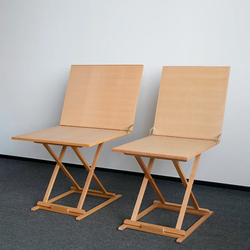Art still life table, beech material, foldable lifting, special storage table for art students, studio sketch copying table