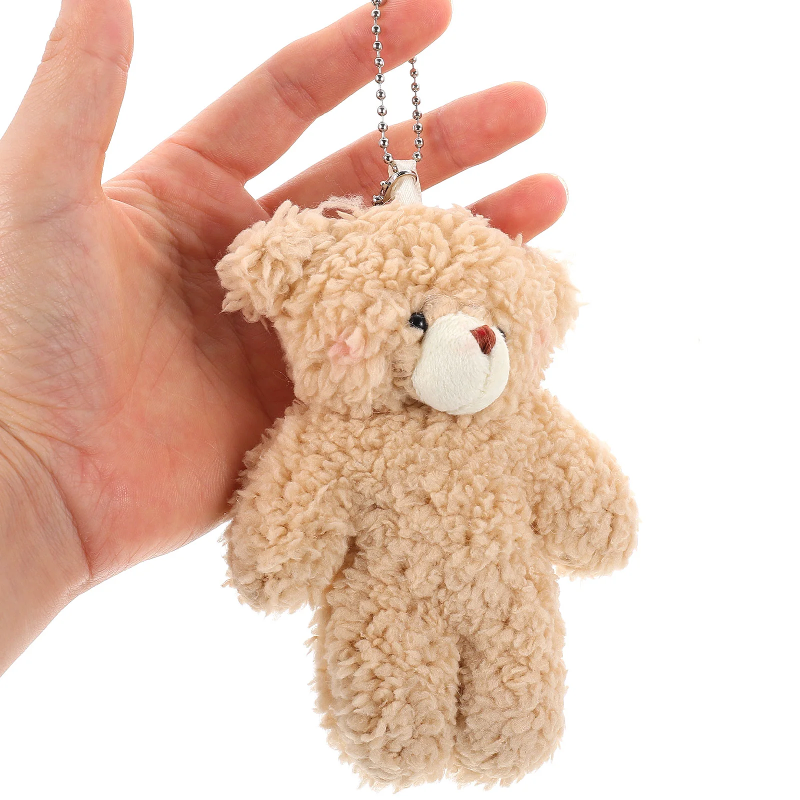 2 uds auriculares Cable oso llavero niño animales de peluche para niños monedero de felpa mujeres