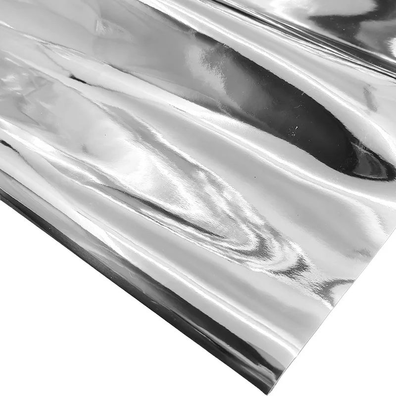 

Good Shiny Silver Metallic Feeling,Shining Silver Mirror PU Leather Fabric,Sewing DIY Stage Clothing,Bag Material,Christmas Gift