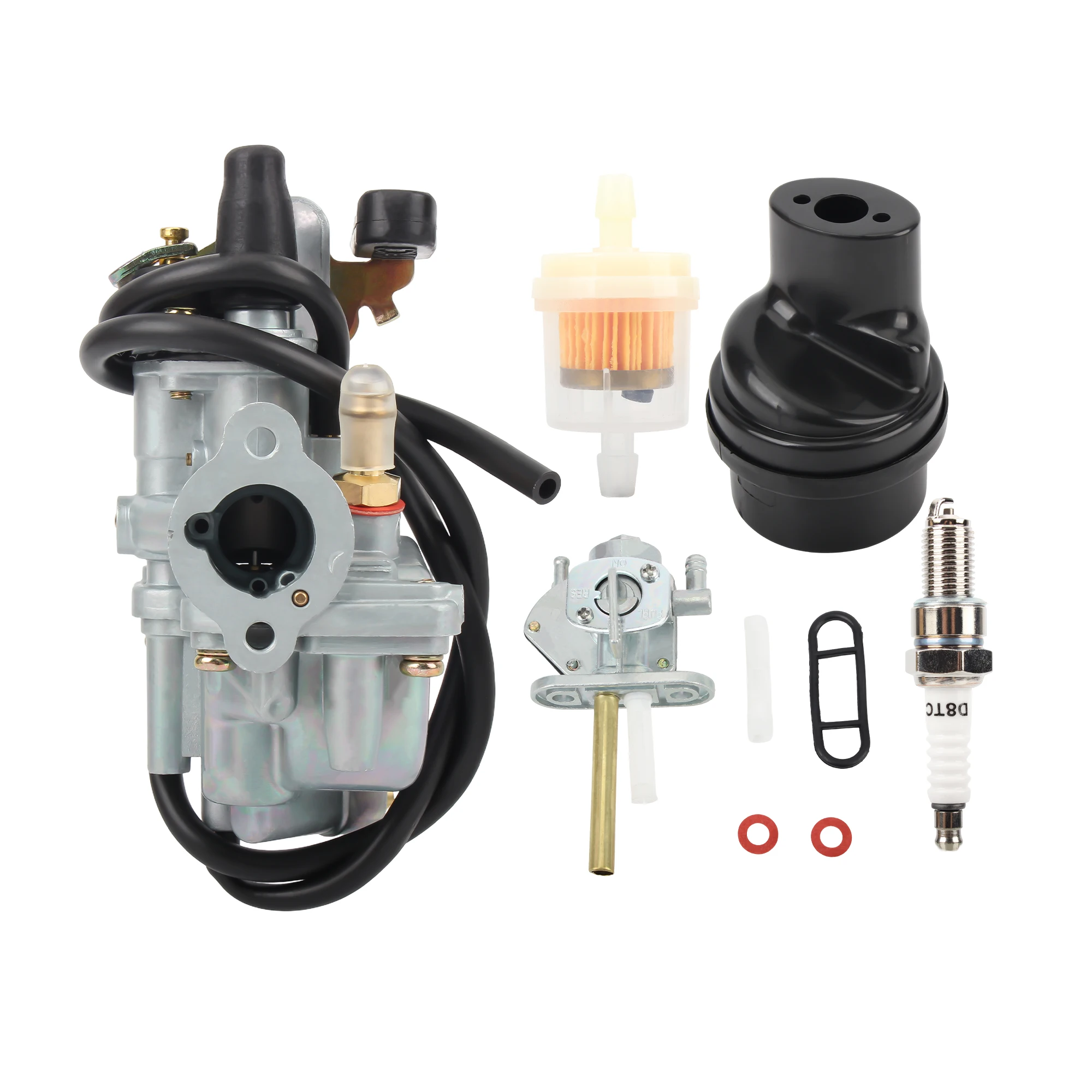 AliExpress PowerMotor For Suzuki LT50 LT-A50 1984-2005 Motorcycle Carburetor Set For JR 50 JR50 1984-2006 ATV Dirt Bike Quad 50 Miniquad Sport Parts