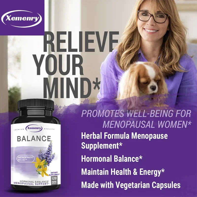 Women\'s Menopausal Balance Supplement - for Women, Hormonal and Menopausal Relief, Mood Support