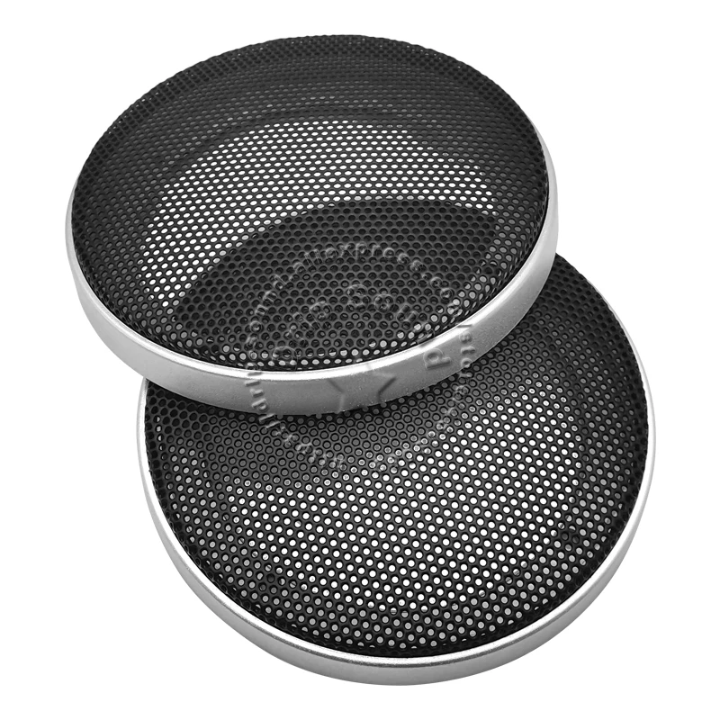 Для 3-дюймового 106 мм решетка динамика, крышка 3-дюймовая высококачественная автомобильная аудиосистема, декоративная круглая металлическая сетка, защитная сетка # Серебро
