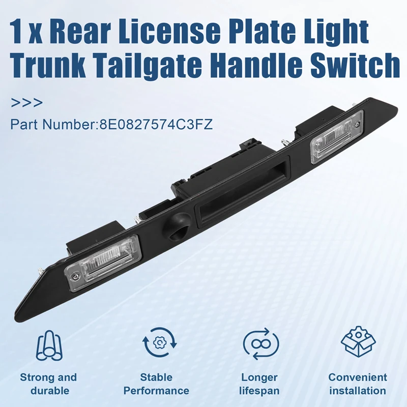 8E 0827574 C3FZ Achter Kentekenverlichting Kofferbak Achterklep Handvat Schakelaar Voor A3 A4 A6 RS3 S4 S6 8E 0827574 C 3FZ auto-onderdelen