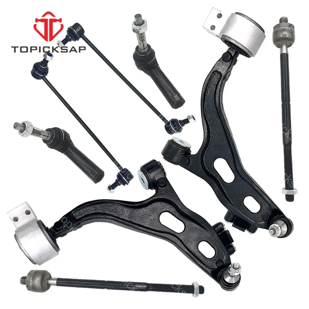 

TOPICKSAP 8pcs Suspension Kits Front Control Arm Sway Bars End Link Set for Ford Five Hundred Freestyle Montego 2005 2006 2007