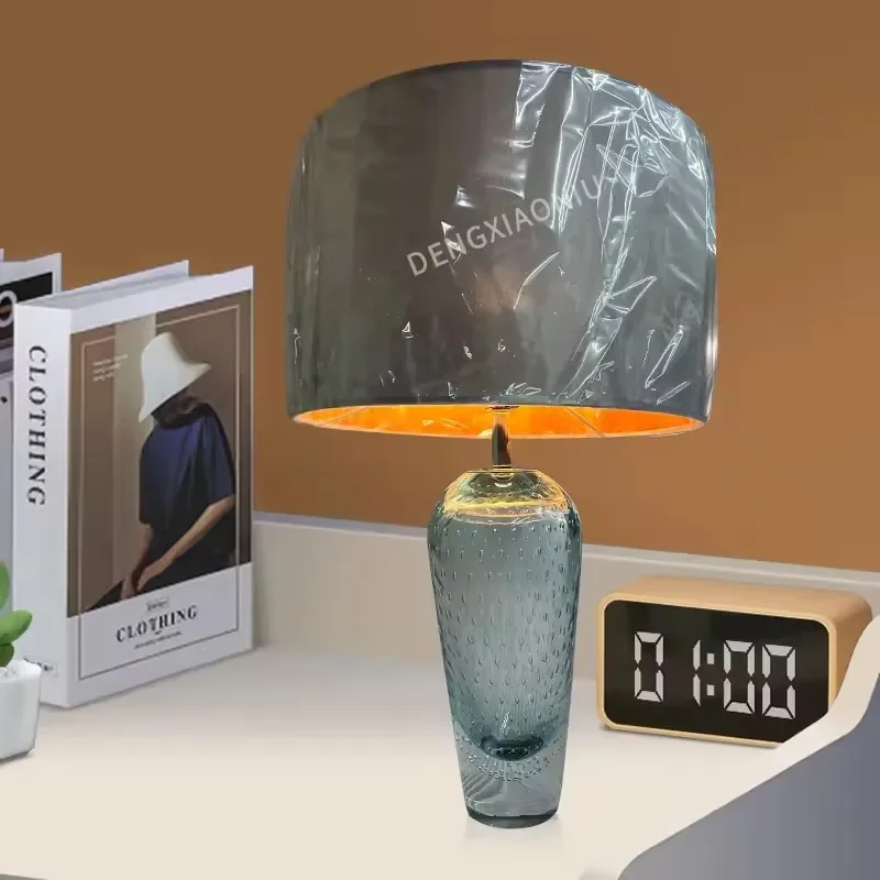 Nordic Glaze Table Lamp Modern Art Iiving Room Bedroom Study Hotel LED Glass Table Lights Personality Originality Desk Light