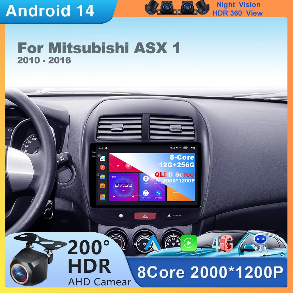 

Android 14 Carplay For Mitsubishi ASX 1 2010 2011 2012 2013 2014 2015 2016 GPS Car Radio Multimedia Video Player 2din DVD Stereo