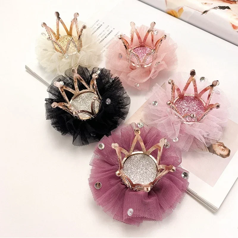 1 Piece Sweet Princess Crown Hair Clip for Kids Girl Cute European Birthday Party Decroative Baby Hair Pin Hair Accessories