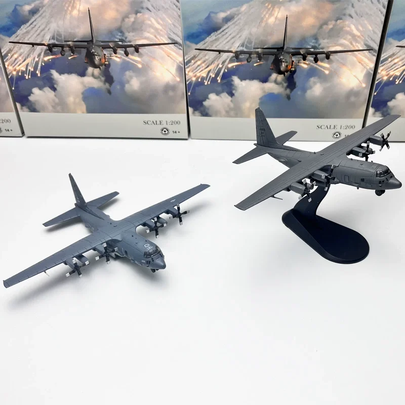 1/200 مقياس AC-130 الجوي قارب البندقية هجوم الطائرات AC130 لعبة مجسمة المشجعين الكبار تحصيل الهدايا تذكارية العرض