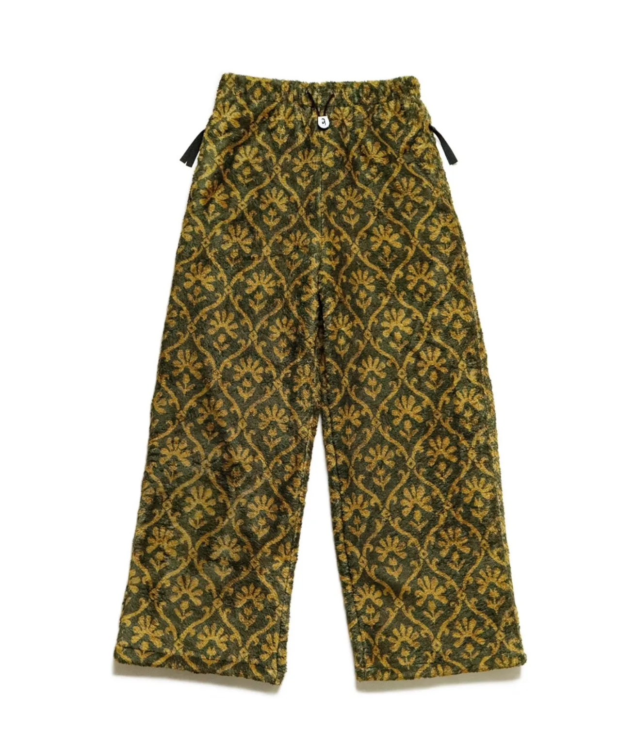 24AW KAPITAL ヒラタとホンリ カジュアル ラムウール プリント 花柄 暖かい ルーズ ストレート レッグ パンツ メンズ