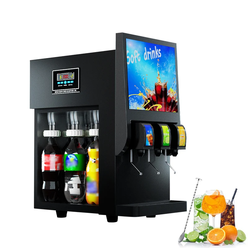 Automatic Cola Beverage Dispenser Vending Machines Carbonated Beverage Machine Commercial 220V/110V Cola Machine