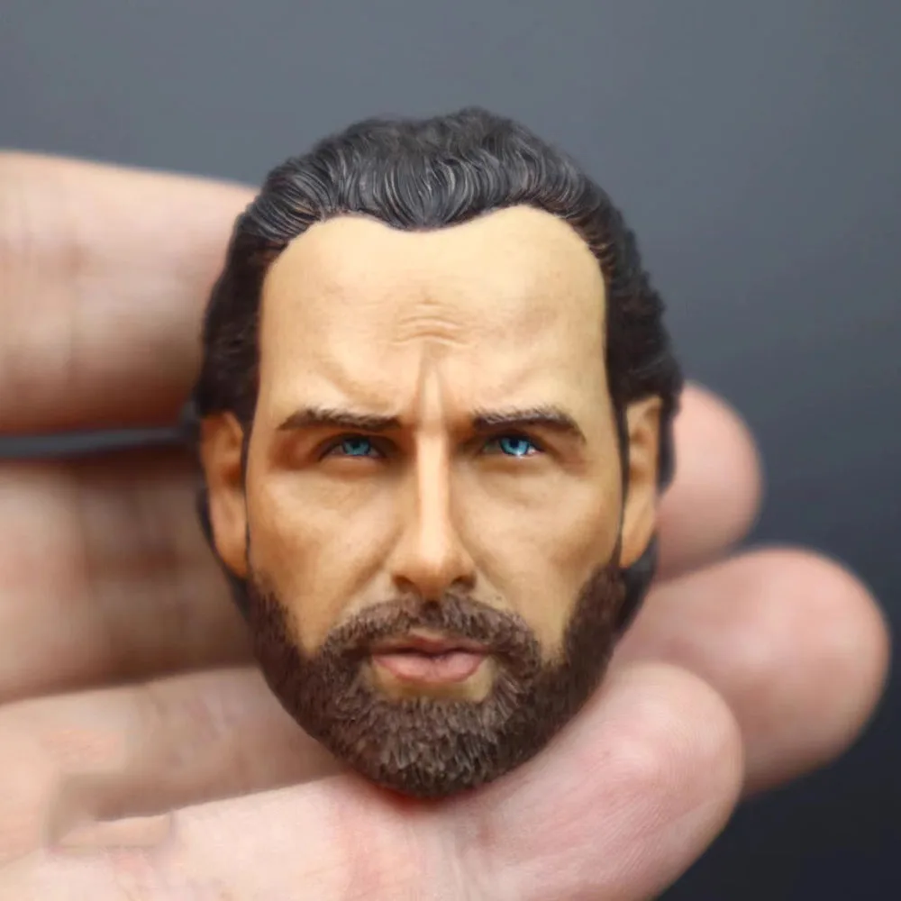 

1/6 The Walking Dead Series Male Head Sculpture Carving Toys Model For 12" BD001 B001 COO Action Figure DIY Collect