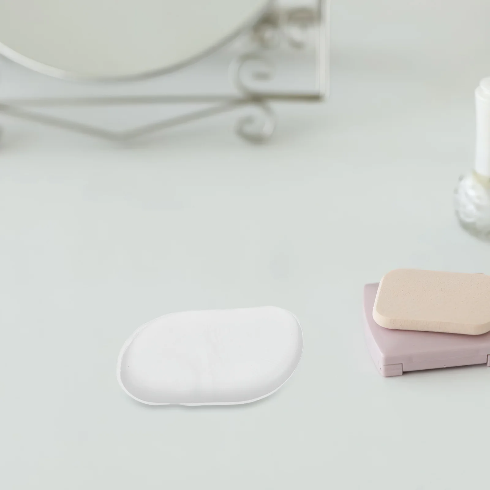 

12Pcs Shape Silicone Makeup Puff Non-Absorbent Soft Washable Powder Puff for Face Foundation Concealer Cream Loose