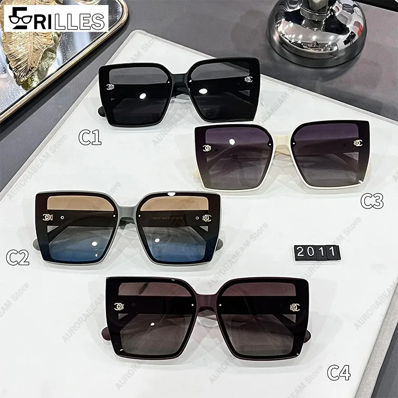 Polarized Oversized Sunglasses Ladies, TAC Lens Anti-Glare, Square Shape UV400, for Street Style and Driving, 2025 New Trendy image 3