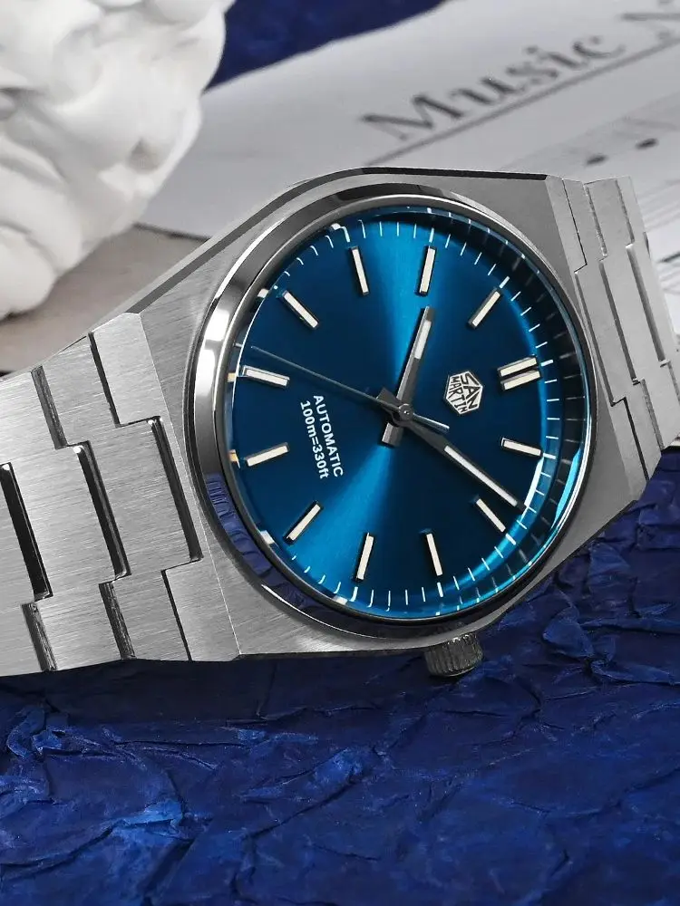 San Martin 40mm Miyota 9015 Mechanical Watches Waterproof Wristwatch For Men Luxury BGW-9 Luminous Waterproof 10Bar SN0023