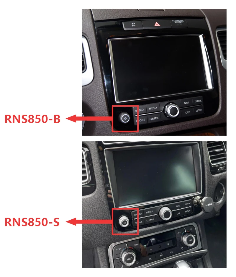 Bezprzewodowy CarPlay AndroidAuto inteligentny moduł dla Volkswagen Touareg RNS850 2012-2018 wsparcie Mirroring OEM mikrofon