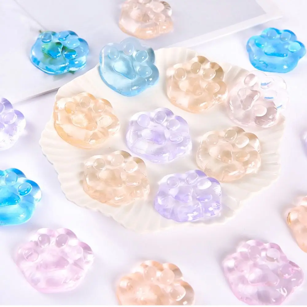 Transparent Squeeze Toy Fidget Sparkling Transparent Cat Claw Toy Realistic Simulation Mini Cute Sensory Toys Kids Toys