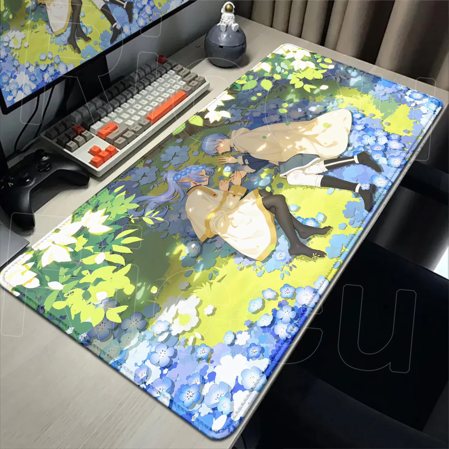 

2026 New Wallpaper Frieren At The Funeral Mouse Pad XXL 900x400mm Non-slip Mousepad Large Gaming Waterproof Anime Table Desk Mat